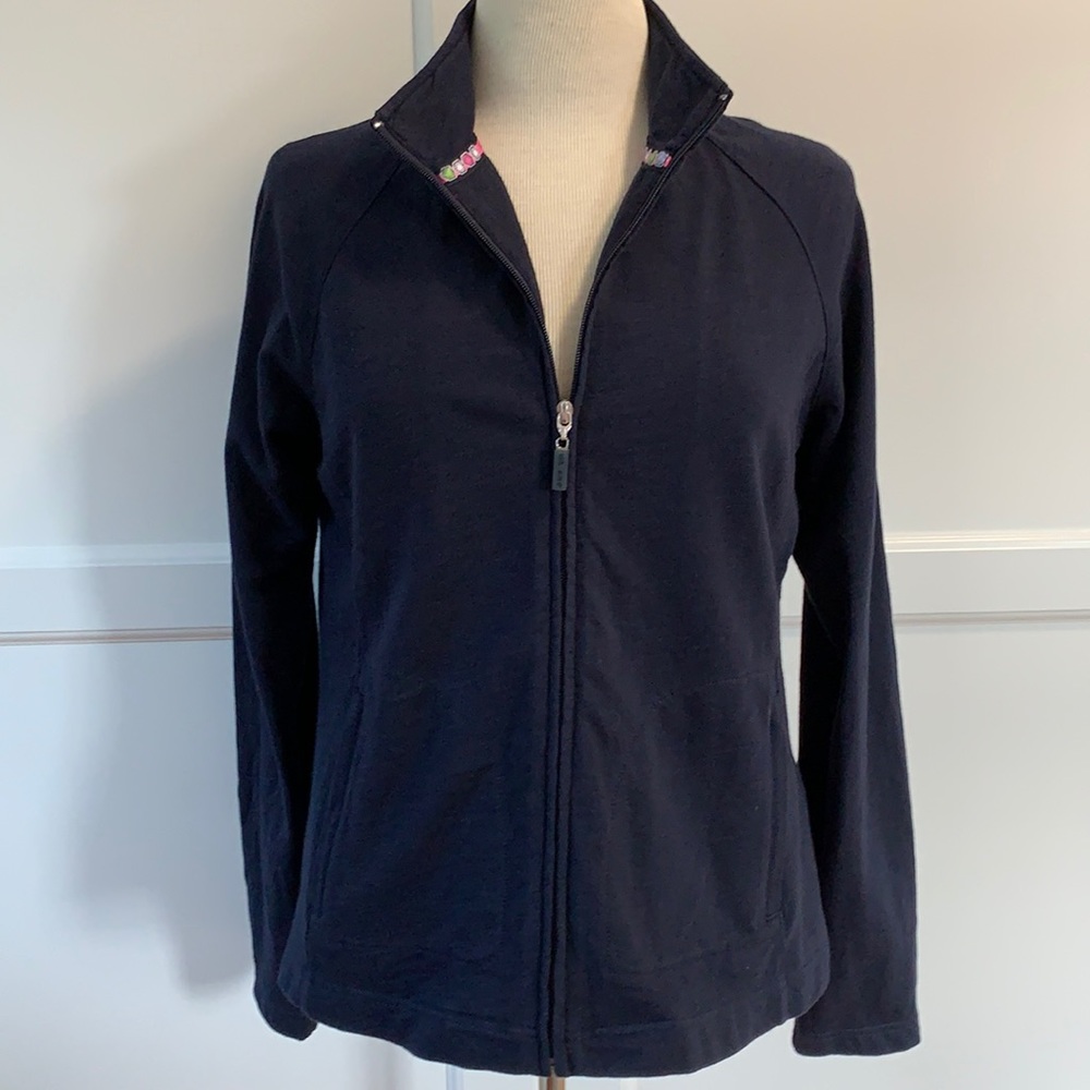 EP Pro Navy Zip Front Golf Jacket